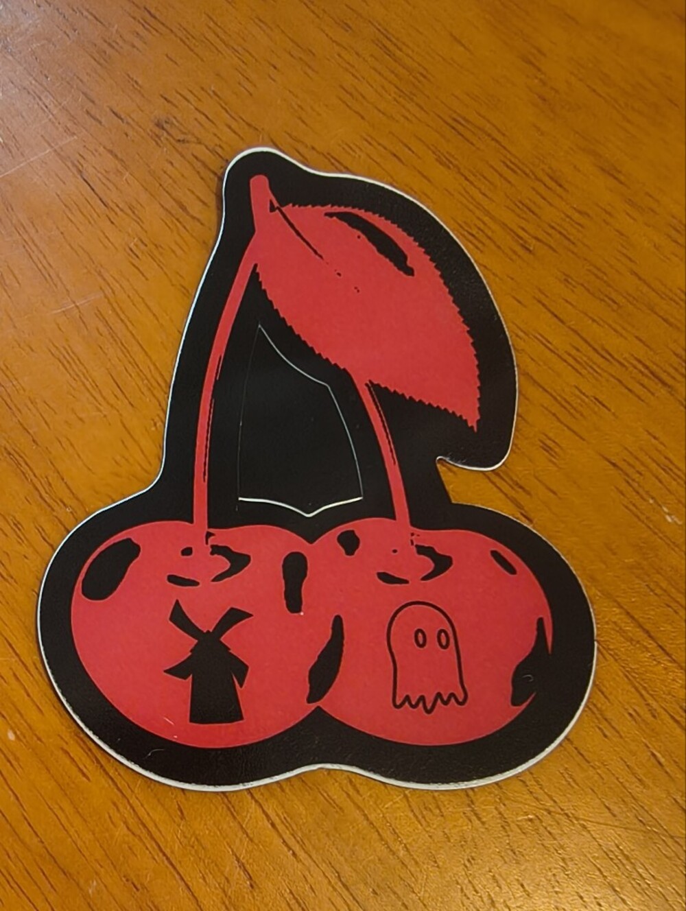 Dutch Bros Lonely Ghost x Dutch Bros Cherry Sticker R3d & Black Brand New